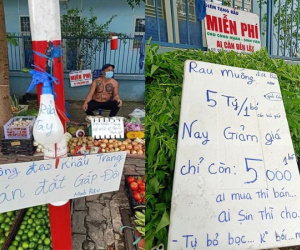 Anh bán rau khiến MXH 'dậy sóng': Rau muống 'đột biến' 5 tỷ/bó nhưng sẵn sàng mang cho những người khó khăn