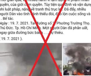 TP HCM: Phản hồi thông tin sai sự thật về việc người dân tự thiêu ở TP Thủ Đức