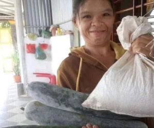 Mẹ đơn thân câm điếc 'nghèo bền vững' chạy theo xe gửi gạo, bí vào ủng hộ miền Nam chống dịch