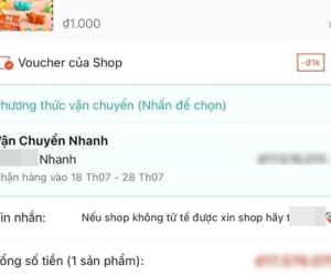 Canh mãi mới săn sale được món đồ 1 ngàn đồng, nhìn qua giá ship khách đành ngậm ngùi thoát ra cho đỡ bực