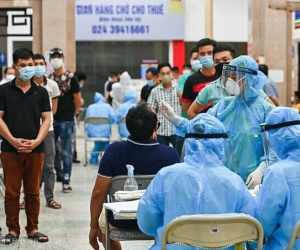 Hà Nội thêm 17 ca dương tính SARS-CoV-2, trong đó 1 người phát hiện qua sàng lọc ho sốt ngoài cộng đồng