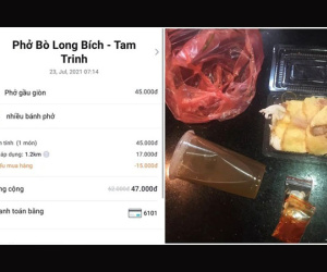 Phở bò Long Bích bị bóc mẽ cho khách 'ăn bốc', 'nước dùng lạnh tanh', cách trả lời của chủ quán gây tranh cãi