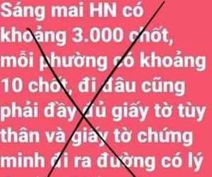 Bác tin đồn 'sáng mai Hà Nội có 3.000 chốt, mỗi phường có 10 chốt'