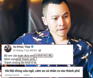 Dân mạng lại réo gọi ‘Đại sứ cách ly' Vũ Khắc Tiệp khi Hà Nội giãn cách xã hội