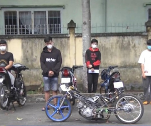 Lên mạng gạ nhau đua xe, nhóm thanh niên bị khởi tố