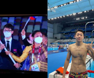 Trai đẹp cầm cờ tại Olympic 2020: Con lai Việt - Lào, ôm trọn combo mặt đẹp + body 'múi sầu riêng' mê ly