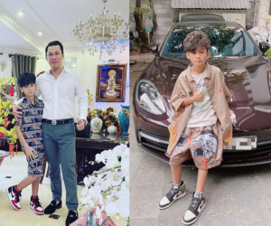 Chồng cũ đại gia của Lệ Quyên rước Bentley giá 'sương sương' 30 tỷ để chở quý tử đi chơi?