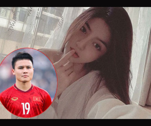 Bồ tin đồn Quang Hải mang ảnh vai trần hờ hững đi thả thính, viết gì mà netizen nghĩ ngay đến chàng cầu thủ?