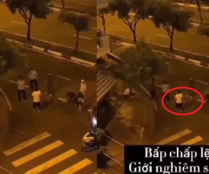 Gặp người ra đường giờ giới nghiêm chỉ để quay clip, công an hỏi: Muốn ôm vợ con hay ôm máy thở?