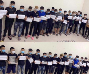 Hàng chục thanh niên mang hung khí hẹn gặp nhau để giải quyết mâu thuẫn