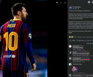 Messi làm 'náo loạn' MXH, website của Barcelona sập ngay trong đêm!