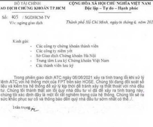 Giả mạo công văn của HOSE, một người bị phạt 15 triệu đồng