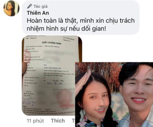 Thiên An đích thân tung giấy chứng sinh của con gái với Jack, tuyên bố chịu trách nhiệm hình sự nếu dối gian