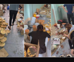 Xưởng bỏ sỉ bánh bông lan trứng muối khiến ai cũng kinh hãi vì sản xuất ngay trên nền đất, dấu chân bê bết, xem xong dân mạng vô cùng phẫn nộ