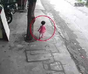 Video: Thót tim cảnh bé 2 tuổi bị ô tô lùi trúng người