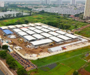 Ảnh: Bệnh viện dã chiến lớn nhất Hà Nội ra sao sau nửa tháng thần tốc xây dựng?