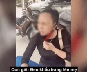 Người phụ nữ từng 'trả treo' với công an tiếp tục bị 'đào' thêm clip mắng con gái xơi xơi khi được nhắc đeo khẩu trang khiến nhiều người ngán ngẩm