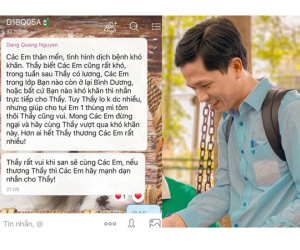 Lời đề nghị đặc biệt của thầy giáo giữa mùa dịch khiến tất cả sinh viên cay xè mắt