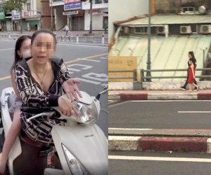 'Chị đại quận 4' lại tái xuất: Vẫn không đeo khẩu trang, dẫn con gái đi lang thang trên phố trong ngày đầu TP.HCM siết chặt giãn cách