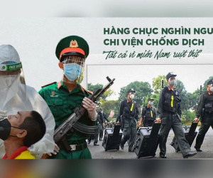 INFOGRAPHIC: Hàng chục nghìn y, bác sĩ, cảnh sát, bộ đội đã lên đường vào Nam chống dịch Covid-19