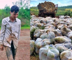 Giải cứu cánh đồng trăm tấn bí 'khủng', giúp người cha 6 con ở Đắk Nông thoát bi kịch mất nhà giữa đại dịch