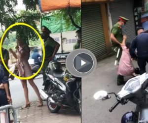 Không mang khẩu trang, người phụ nữ còn liên tục chống đối lực lượng trực chốt kiểm dịch: 'Tôi không có tiền và tôi không bao giờ nộp phạt'