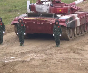 Hình ảnh đội xe tăng Việt Nam đấu trận thứ hai tại Army Games 2021
