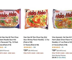 Amazon ra khuyến cáo và hoàn tiền cho khách hàng mua mì Hảo Hảo