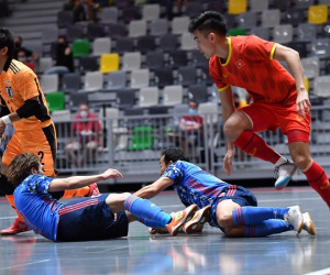 Thi đấu đầy quả cảm, đội tuyển futsal Việt Nam giành kết quả bất ngờ trước Nhật Bản