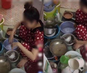 Sáng ngủ dậy, nhìn đống chén bát chồng ăn nhậu chất chồng từ đêm mà vợ bật khóc, đáng lên án nhất là câu nói của anh ta!