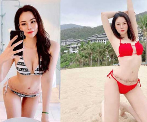 Con dâu tỷ phú Hoàng Kiều diện bikini khoe combo body xịn + hình xăm cực bốc