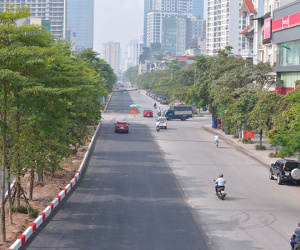 Lộ diện hình ảnh mới lạ của tuyến đường Liễu Giai - Văn Cao sau mở rộng