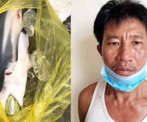 Con nghiện nhồi ma túy vào bụng cá