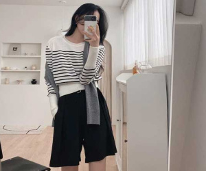 Gái Hàn có tới 4 công thức mặc đẹp với bermuda shorts, chị em áp dụng ngay cho dịp giao mùa sắp tới là chuẩn khỏi bàn