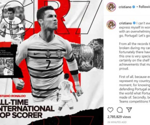 Ronaldo viết 'tâm thư' xúc động sau khi trở thành chân sút vĩ đại nhất cấp ĐTQG