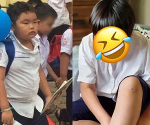 Nhân vật huyền thoại mỗi mùa khai giảng - Bi Béo nhà Xuân Bắc lại xuất hiện với gương mặt khó ở nhưng gây chú ý nhất là mái tóc tấu hề
