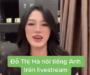 Sau 1 năm đăng quang, Đỗ Thị Hà lên livestream nói tiếng Anh bị netizen chê như học thuộc lòng, đọc trả bài