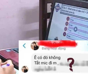 Nam sinh ngày đầu học online đã quên tắt mic, vô tình lộ ra một chuyện xấu hổ với cả lớp, chả biết giấu mặt đi đâu