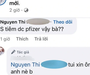 Cô gái trẻ khoe được tiêm 2 mũi vắc xin Pfizer nhờ 'xin ông anh'