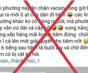 Hà Nội: Cô gái trẻ bị xử phạt vì tung tin 'phường ăn chặn vắc xin COVID-19'