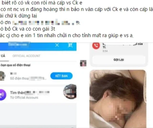 Tiểu tam gửi ảnh nóng cho vợ khiến dân tình choáng váng, kinh khủng hơn thế là đoạn chat: 'Cởi hết ra chưa... mân mê dần đi'