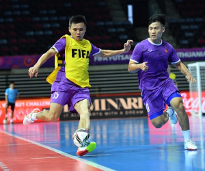 ĐT futsal Việt Nam làm quen sân thi đấu chính thức, sẵn sàng cho trận mở màn FIFA Futsal World Cup gặp Brazil
