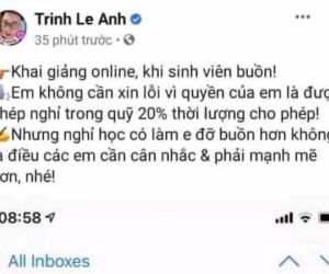 Sinh viên xin vắng học vì nhà có người mất, giảng viên kiêm MC VTV đăng lên Facebook mỉa mai: Nghỉ học có làm em đỡ buồn hơn không?