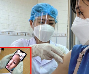 Video: Nữ cán bộ y tế gửi 2 con nhỏ cho ông bà, xung phong đi Hà Nội chống dịch