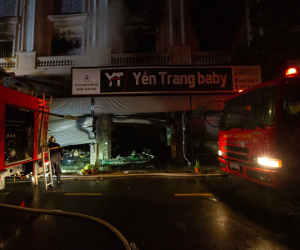 Hà Nội: Cháy lớn cửa hàng quần áo trẻ em cao cấp ở Ninh Hiệp trong đêm, nhiều tài sản bị thiêu rụi
