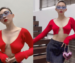 Tóc Tiên mặc trang phục táo bạo, khoe vóc dáng nỏng bỏng