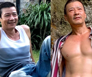 Ở tuổi U60, tài tử Võ Hoài Nam vẫn sở hữu thân hình vạm vỡ không thua các gymmer