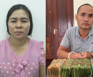 Bắt cặp vợ chồng 'cho vay lãi nặng' ở Nghệ An