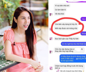 Rầm rộ đoạn tin nhắn nghi Thuỷ Tiên - Công Vinh huỷ hợp đồng xây biệt thự 1.000m2 tại Quận 7?