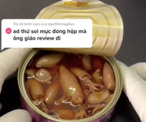 Soi mực đóng hộp hot trend của Trung Quốc dưới kính hiển vi, TikToker phát hiện sự thật kinh hoàng ẩn bên trong